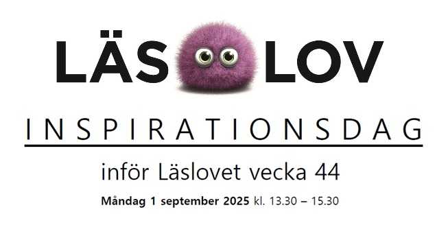 INSPIRATIONSDAG inför LÄSLOV 1 september